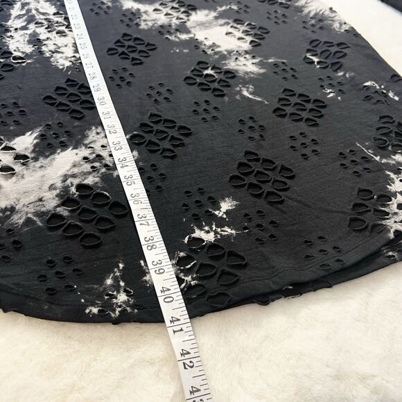 Fashion Nova Cause For Concern Tie Dye Mini Dress Black Gray Sz 2X - Picture 14 of 15